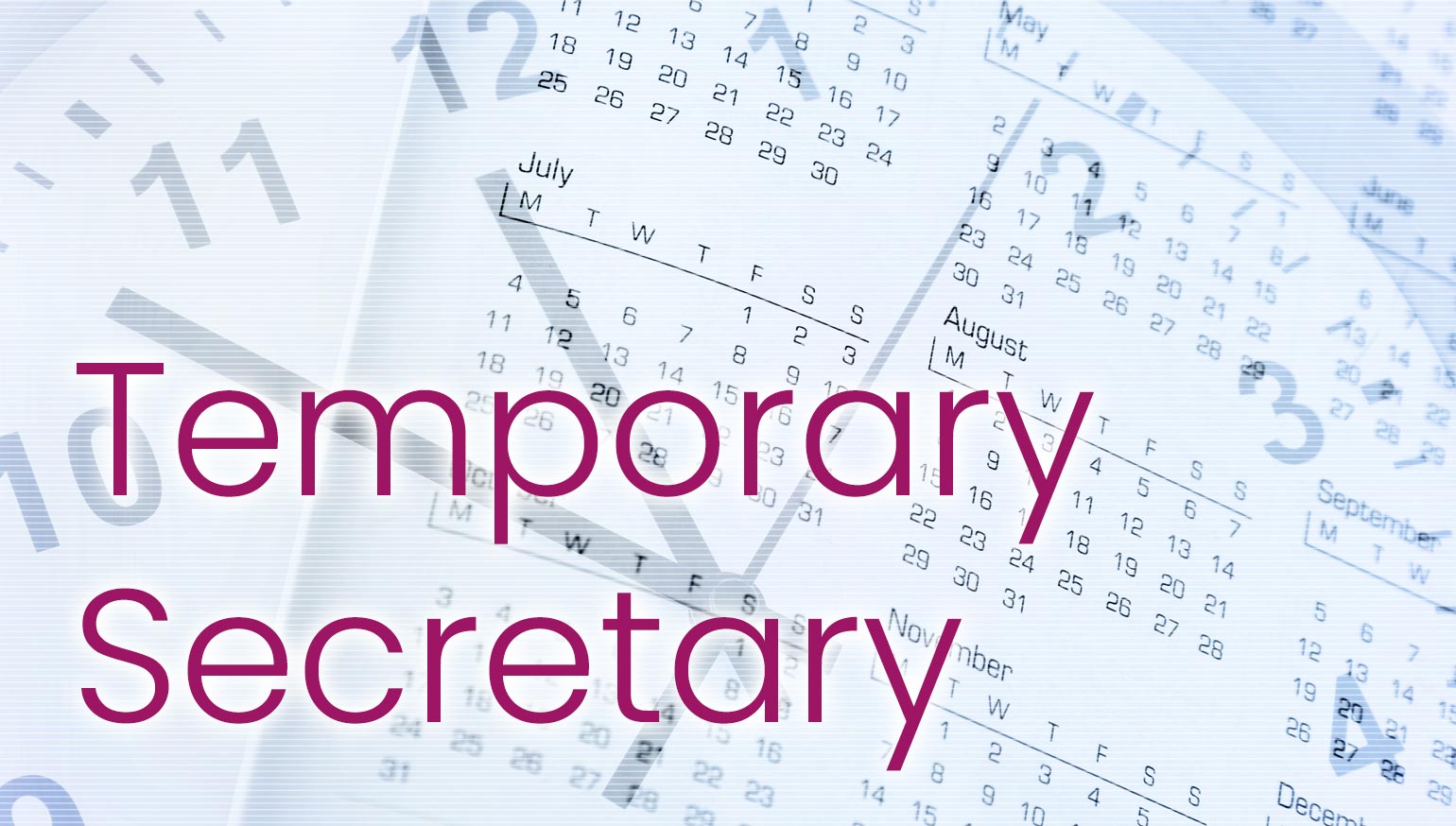 temporary secretary services in London and Kent